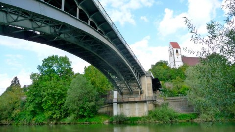 Reste der König-Karls-Brücke in Plochingen